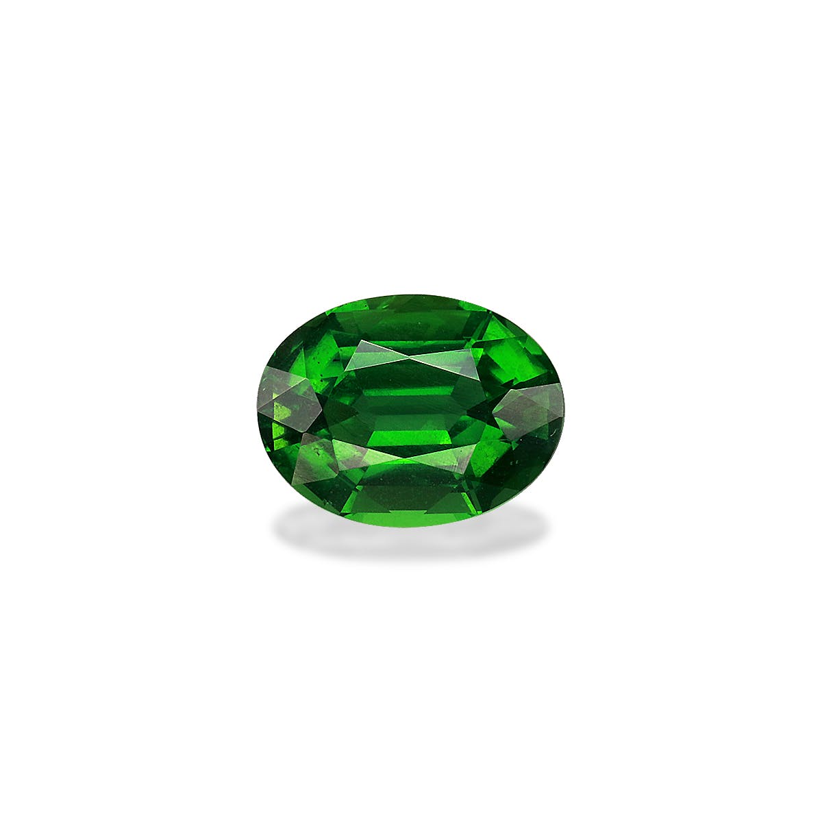 Chrome Tourmaline Oval Fine Step Cut Basil Green