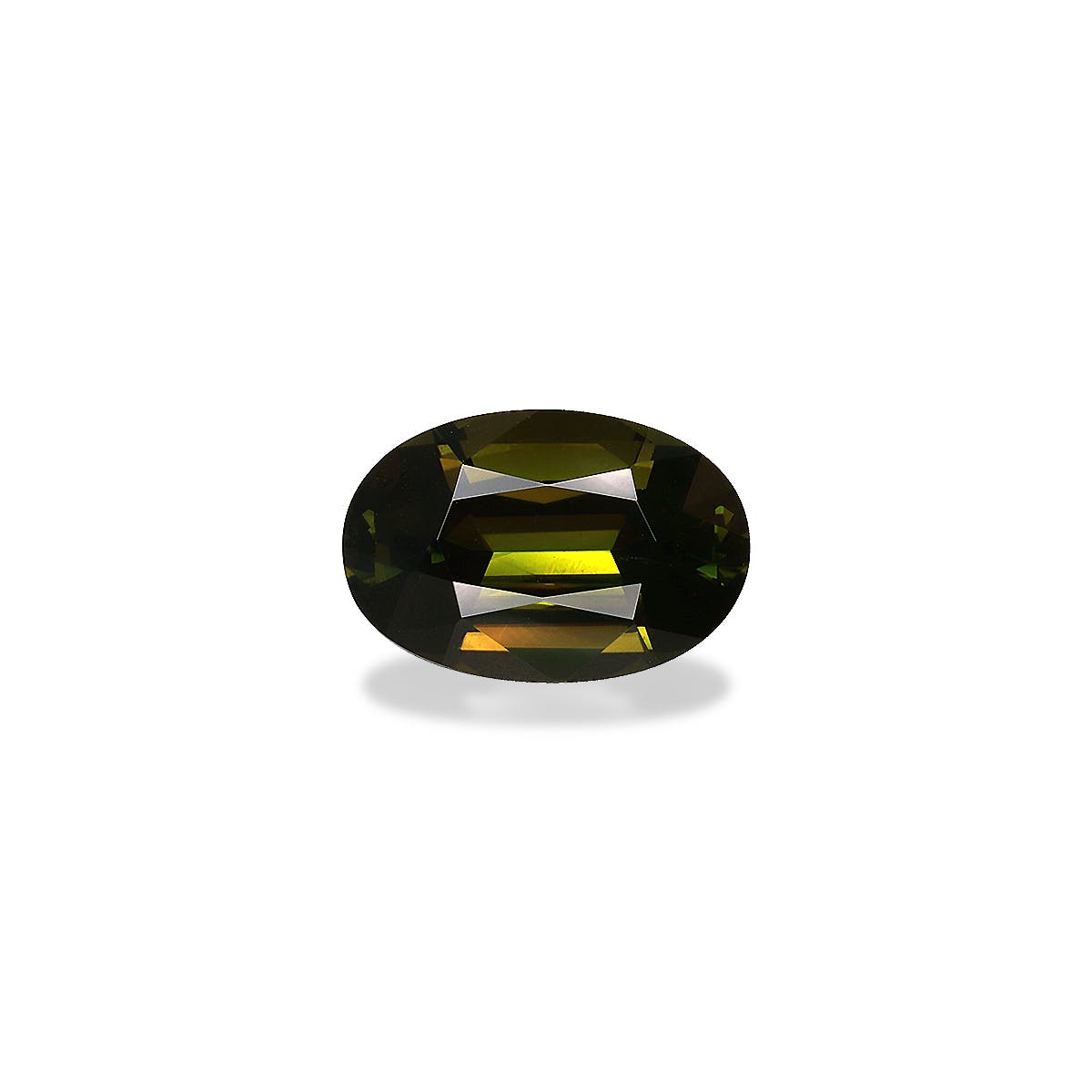 Chrome Tourmaline Oval Fine Step Cut Basil Green