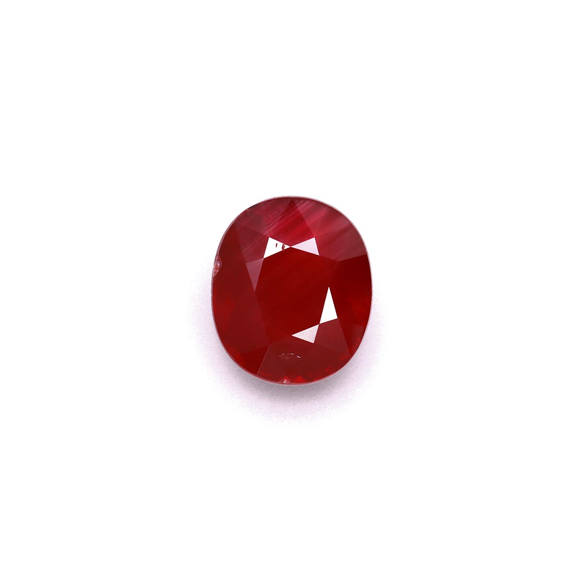 Mozambique Ruby Oval Fine Step Cut Red