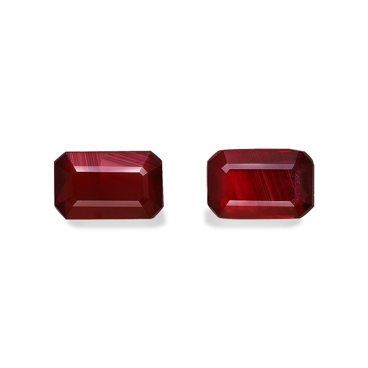 Mozambique Ruby Rectangular Emerald Cut Red