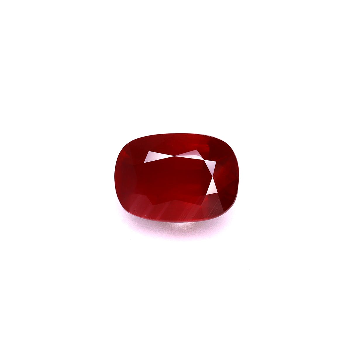 Mozambique Ruby Cushion Fine Step Cut Red