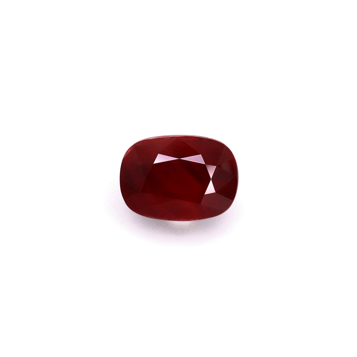 Mozambique Ruby Cushion Fine Step Cut Red