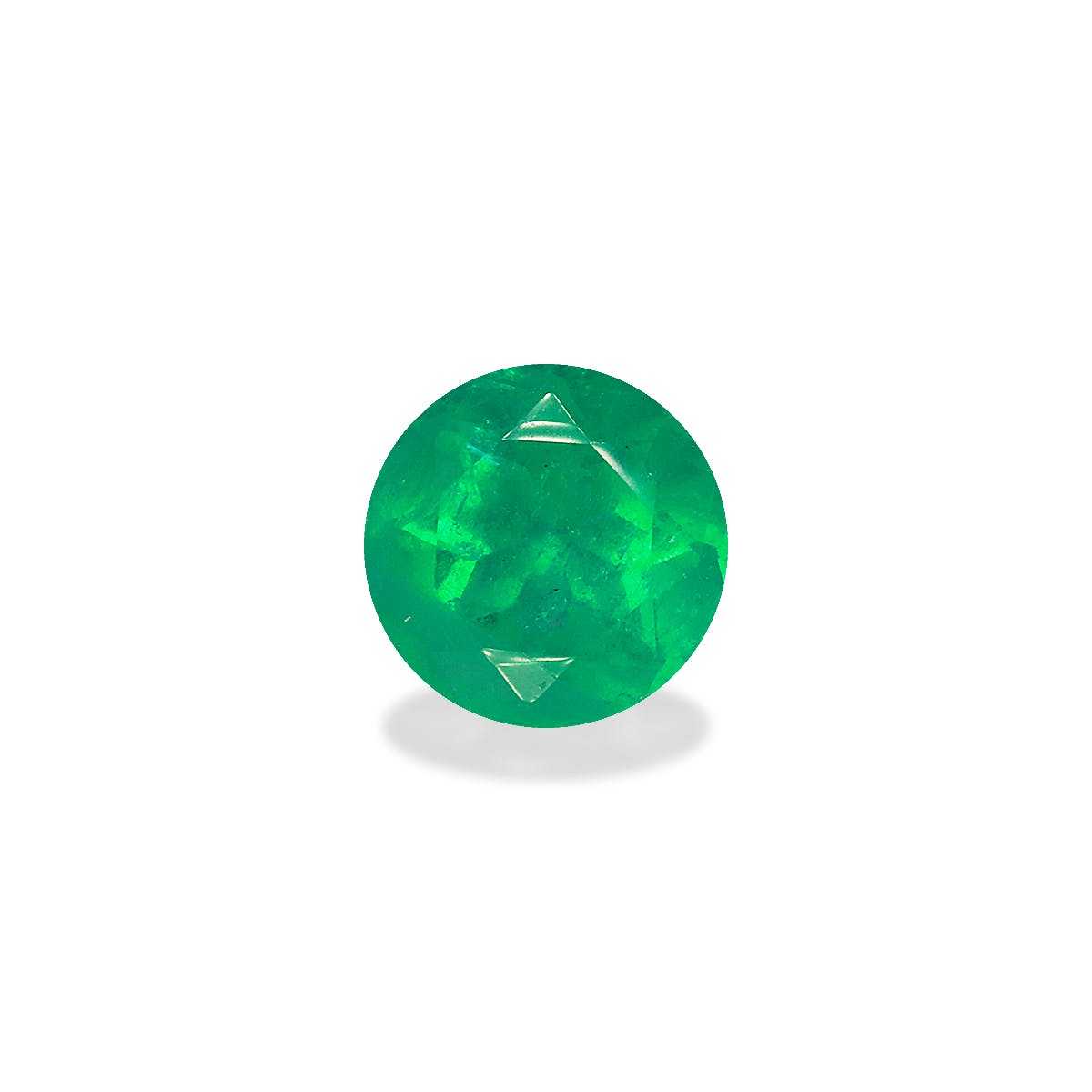 Colombian Emerald Round Modified Brilliant Cut Green