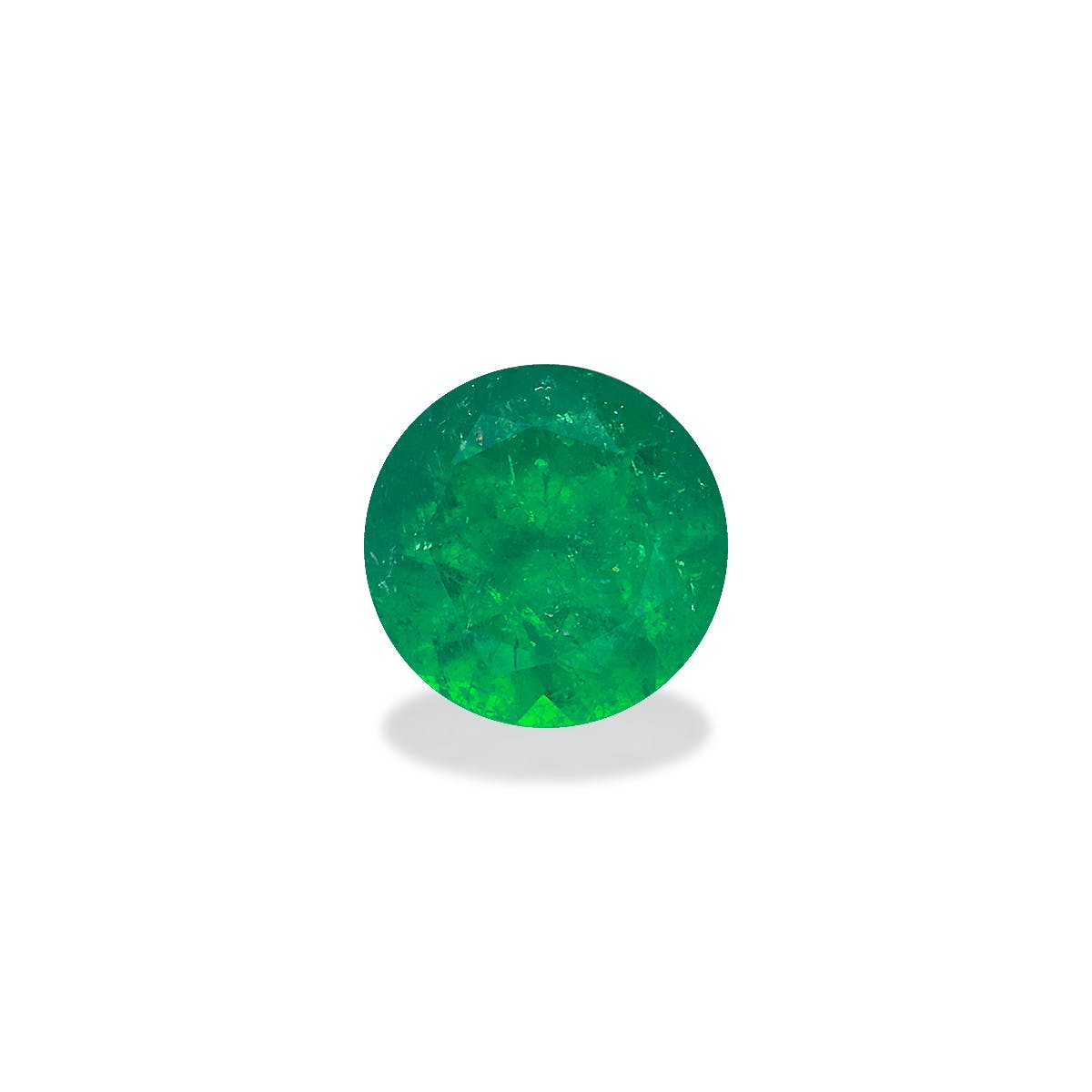 Colombian Emerald Round Modified Brilliant Cut Green