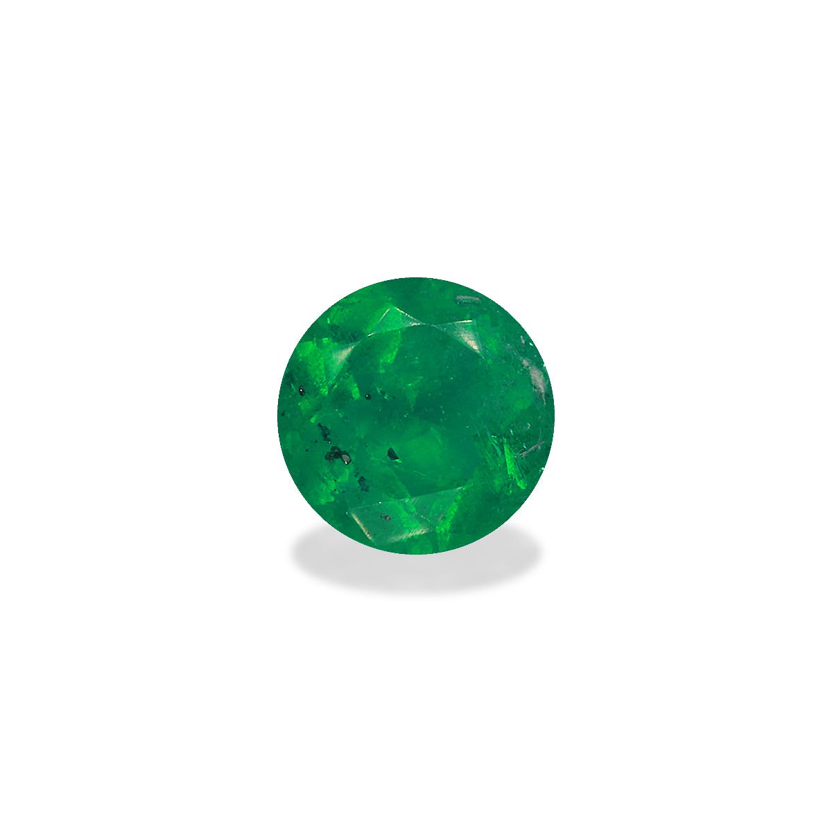 Colombian Emerald Round Modified Brilliant Cut Green