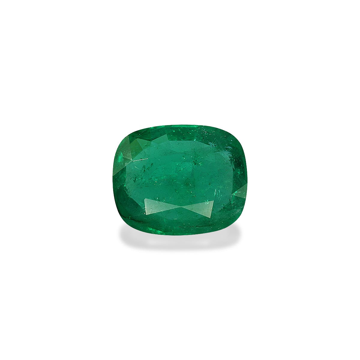 Colombian Emerald Cushion Fine Step Cut Green