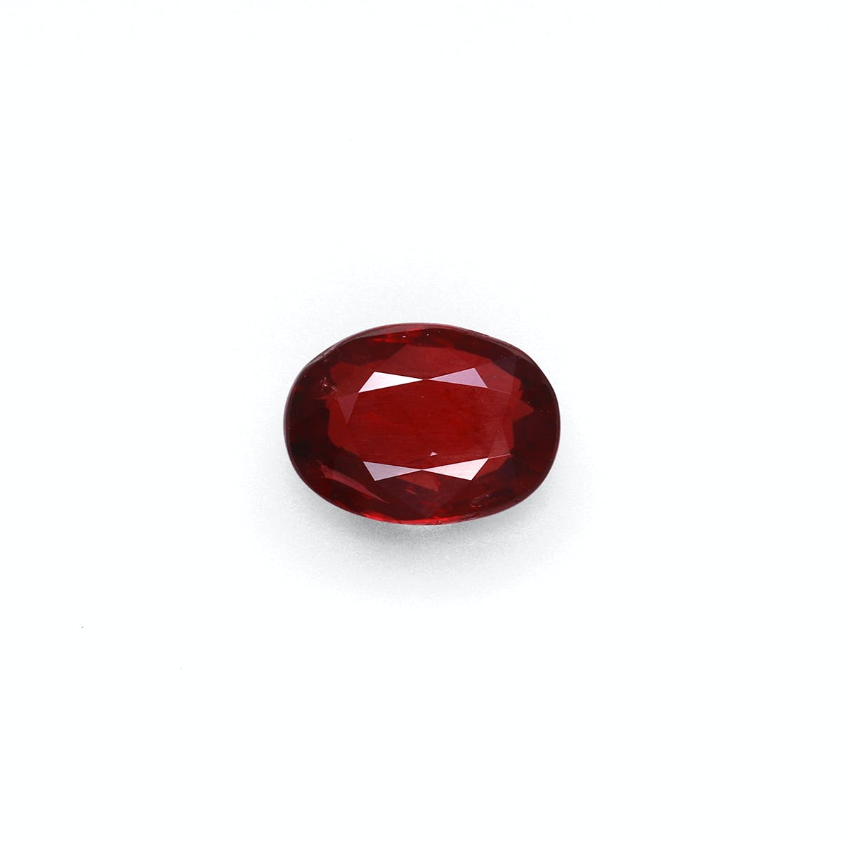 Mozambique Ruby Oval Fine Step Cut Red