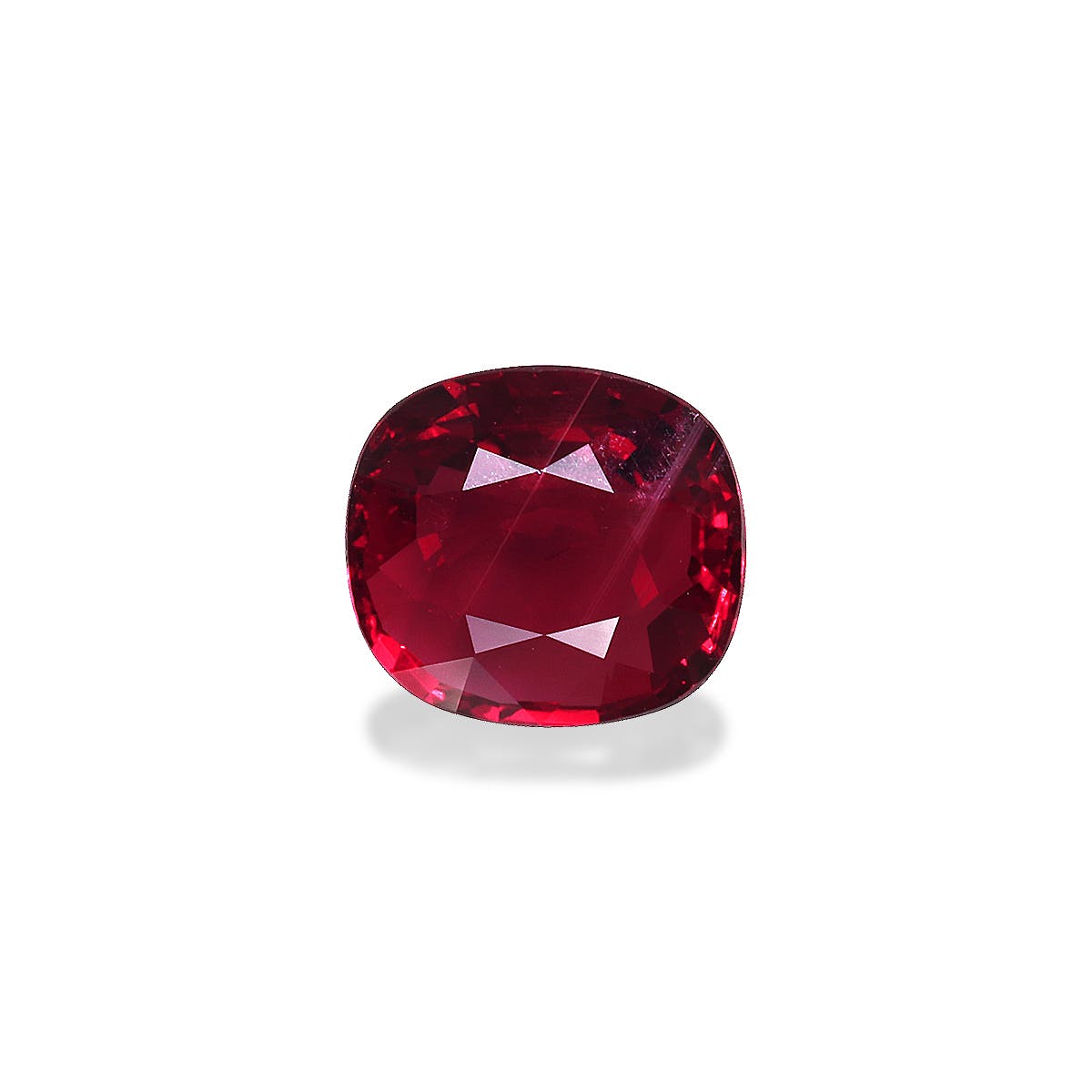 Mozambique Ruby Cushion Fine Step Cut Red