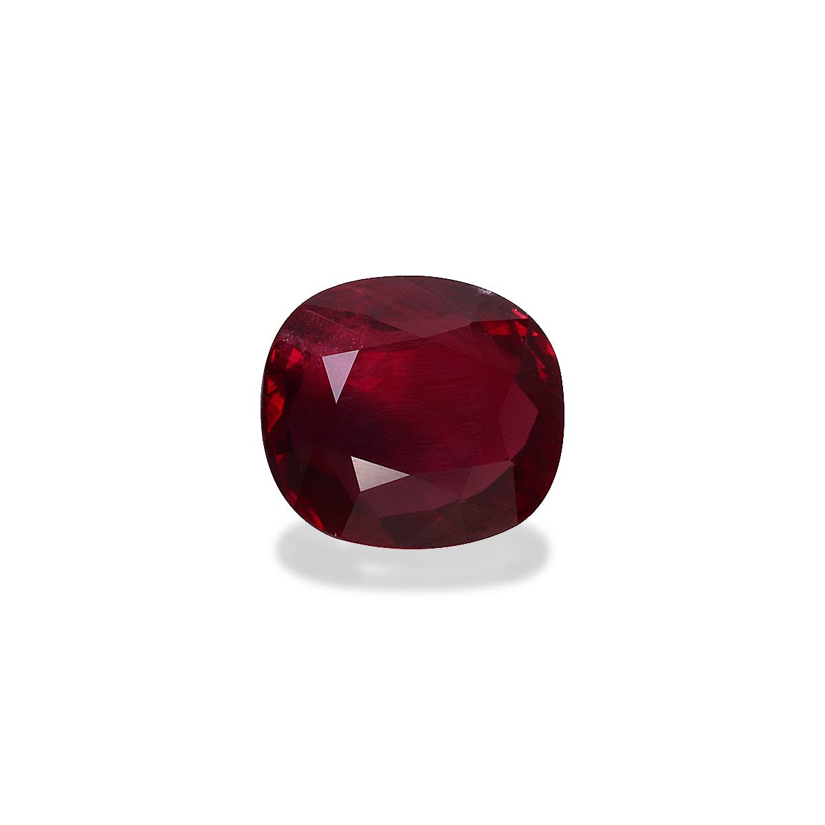 Mozambique Ruby Cushion Fine Step Cut Red