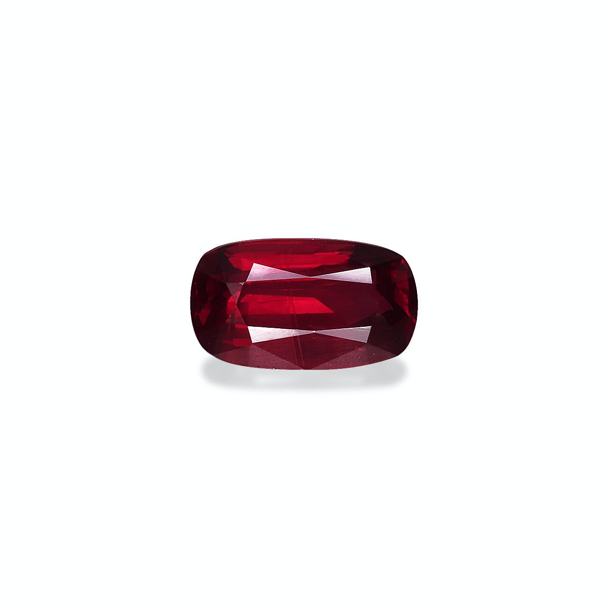 Mozambique Ruby Cushion Fine Step Cut Red