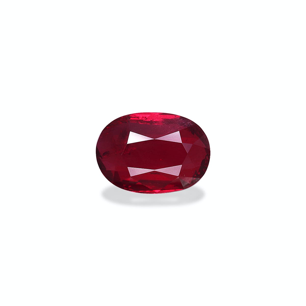 Mozambique Ruby Oval Fine Step Cut Red