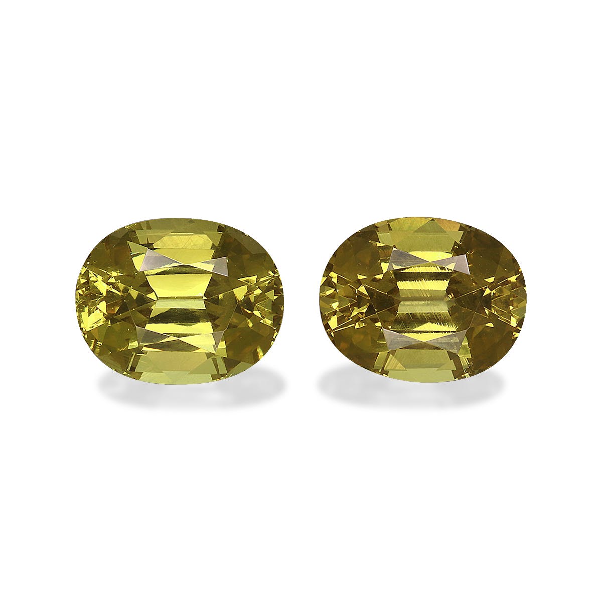 Grossular Garnet Oval Fine Step Cut Golden Yellow