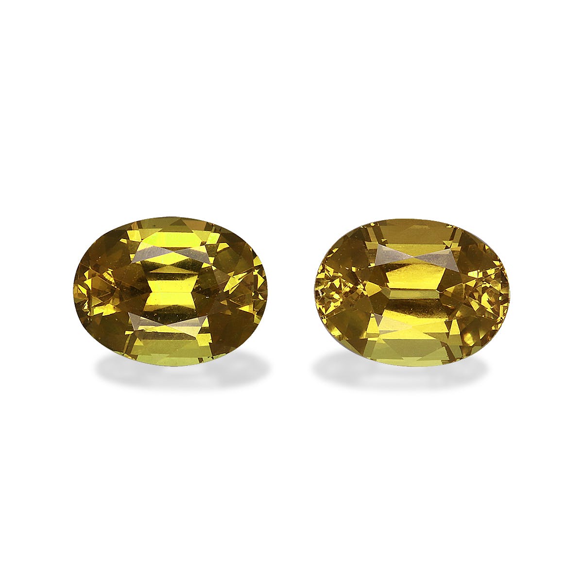 Grossular Garnet Oval Fine Step Cut Golden Yellow