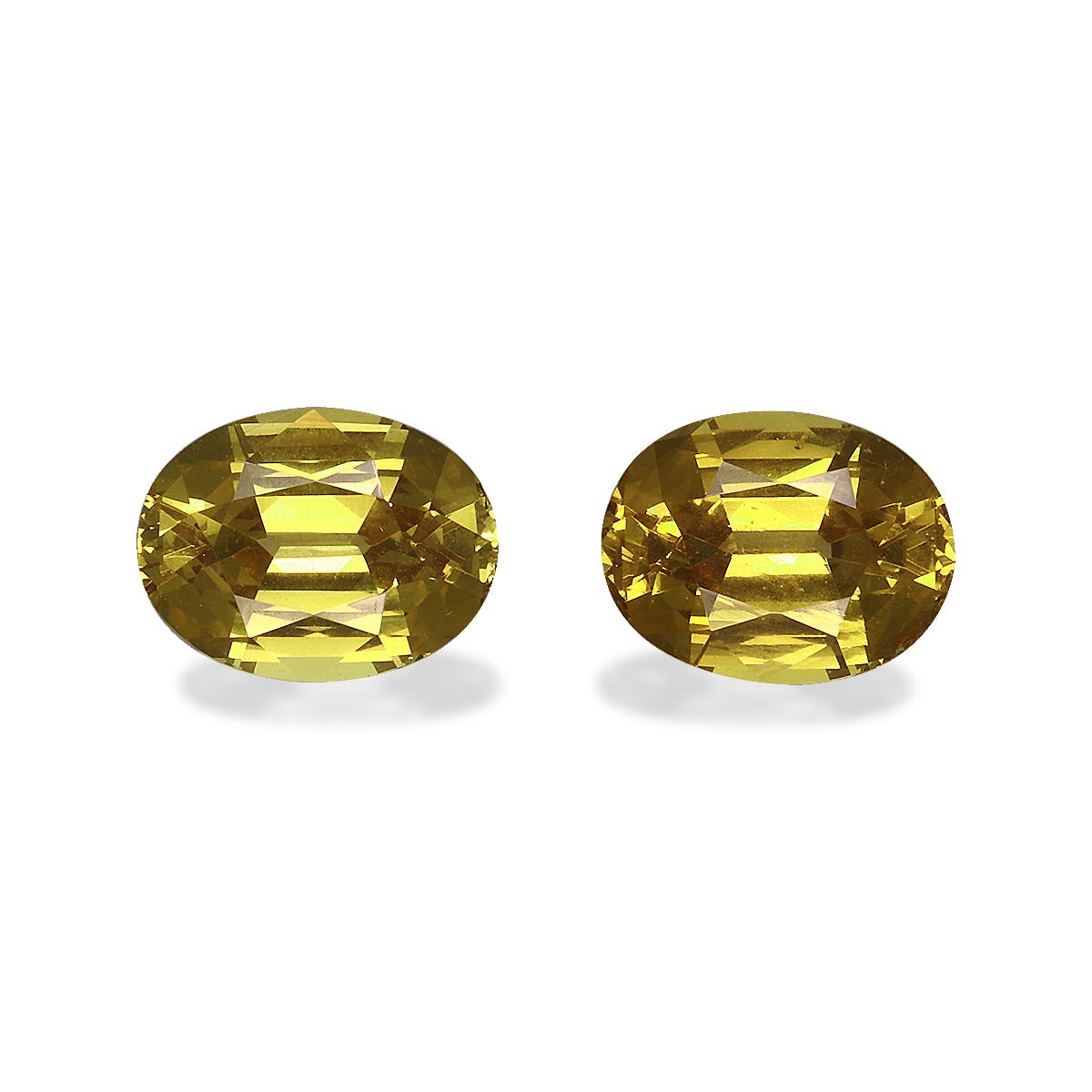 Grossular Garnet Oval Fine Step Cut Golden Yellow