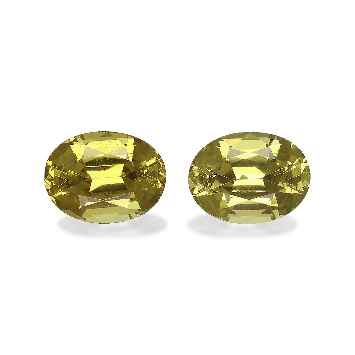 Grossular Garnet Oval Fine Step Cut Lime Green