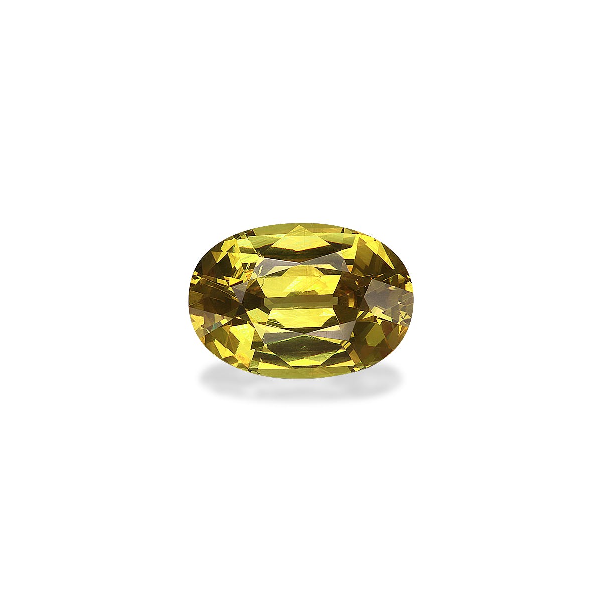 Grossular Garnet Oval Fine Step Cut Lemon Yellow