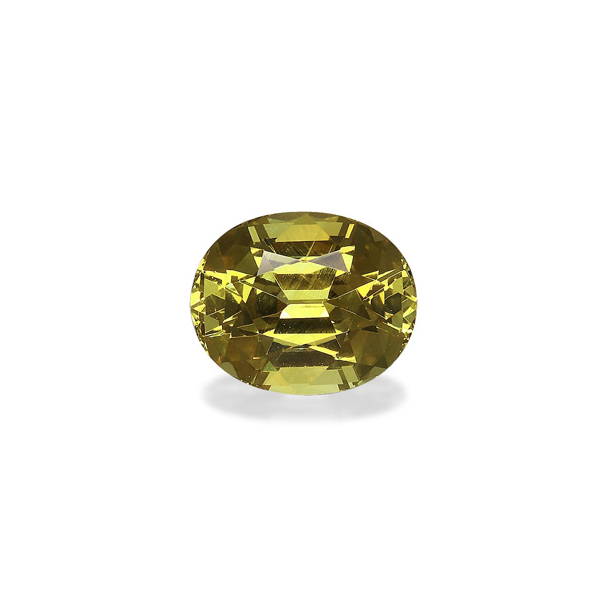 Grossular Garnet Oval Fine Step Cut Lime Green