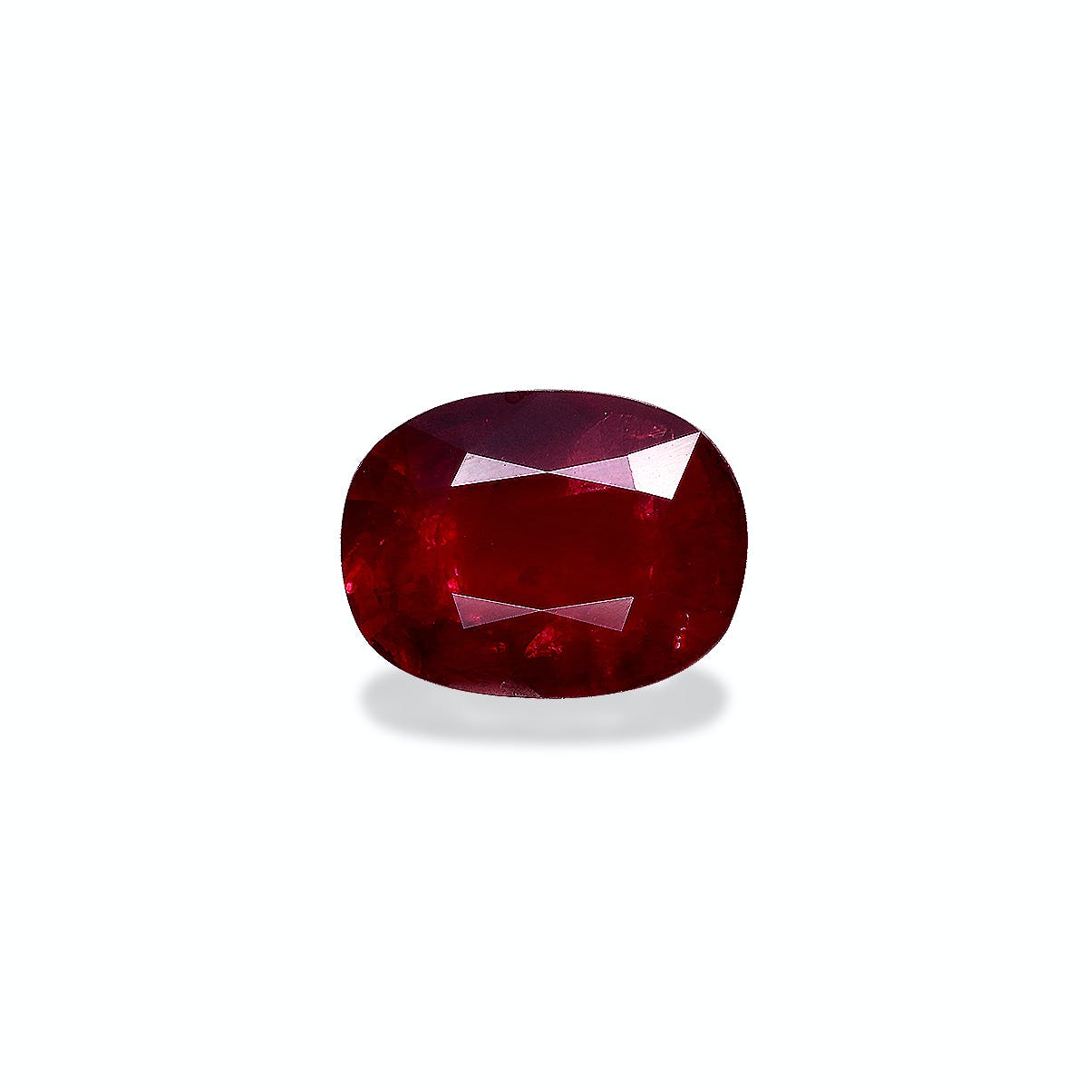 Mozambique Ruby Oval Fine Step Cut Red