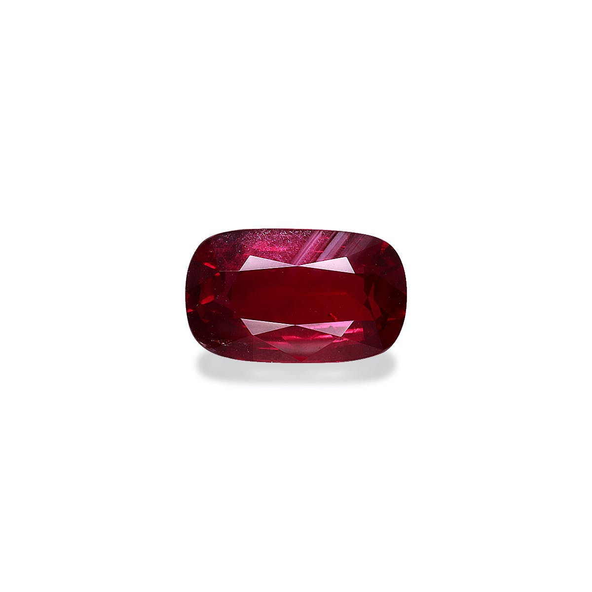 Mozambique Ruby Cushion Fine Step Cut Red