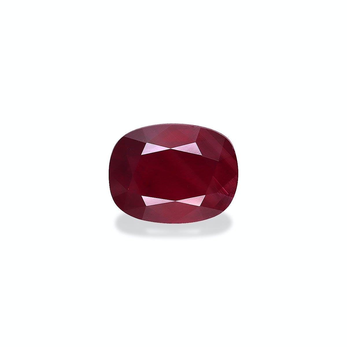 Mozambique Ruby Cushion Fine Step Cut Red