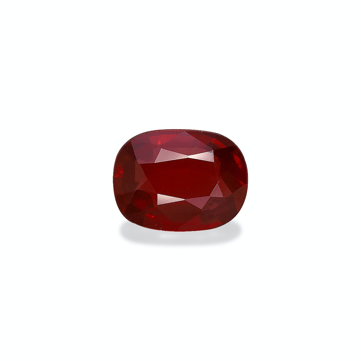 Mozambique Ruby Cushion Fine Step Cut Red