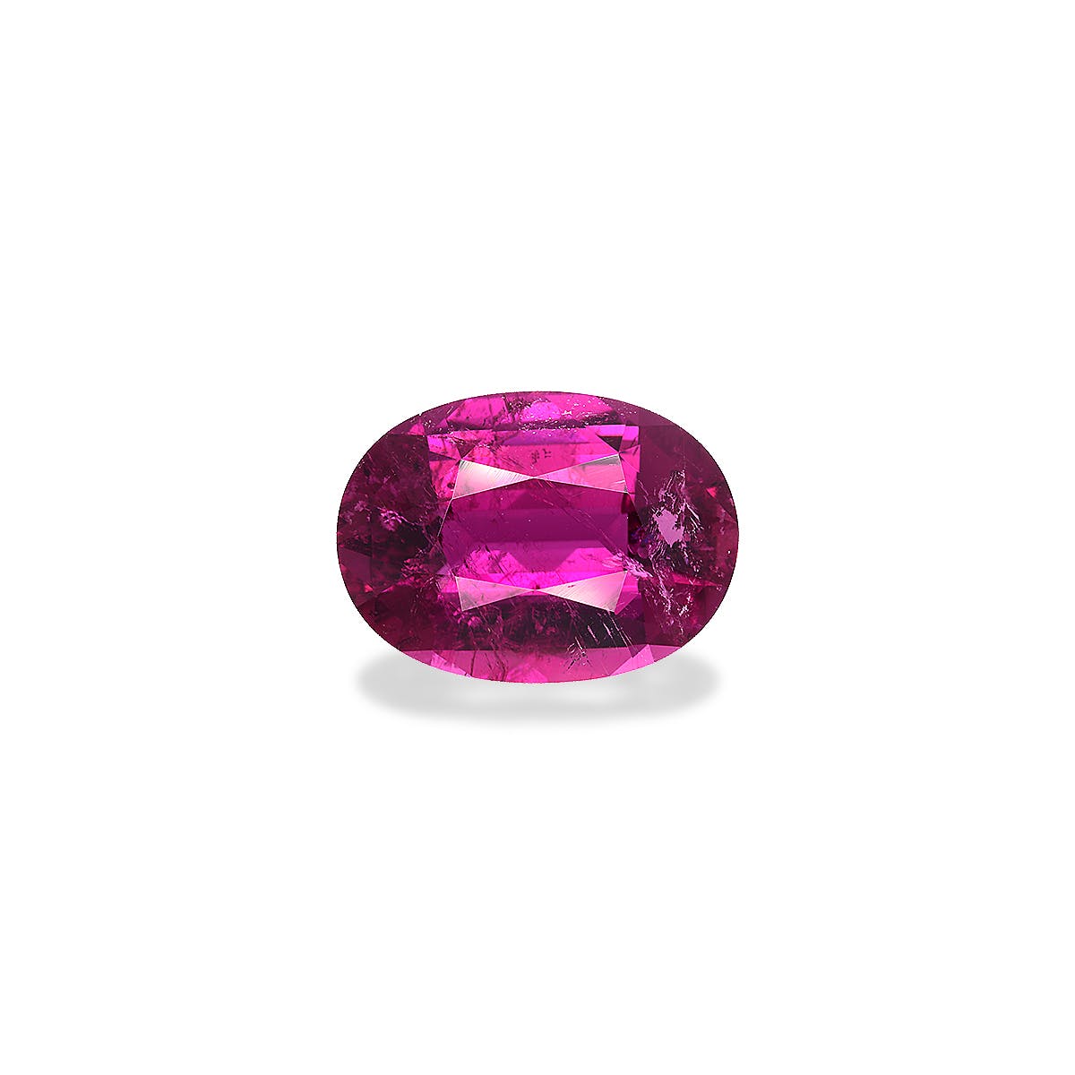 Cuprian Tourmaline Oval Fine Step Cut Magenta Purple