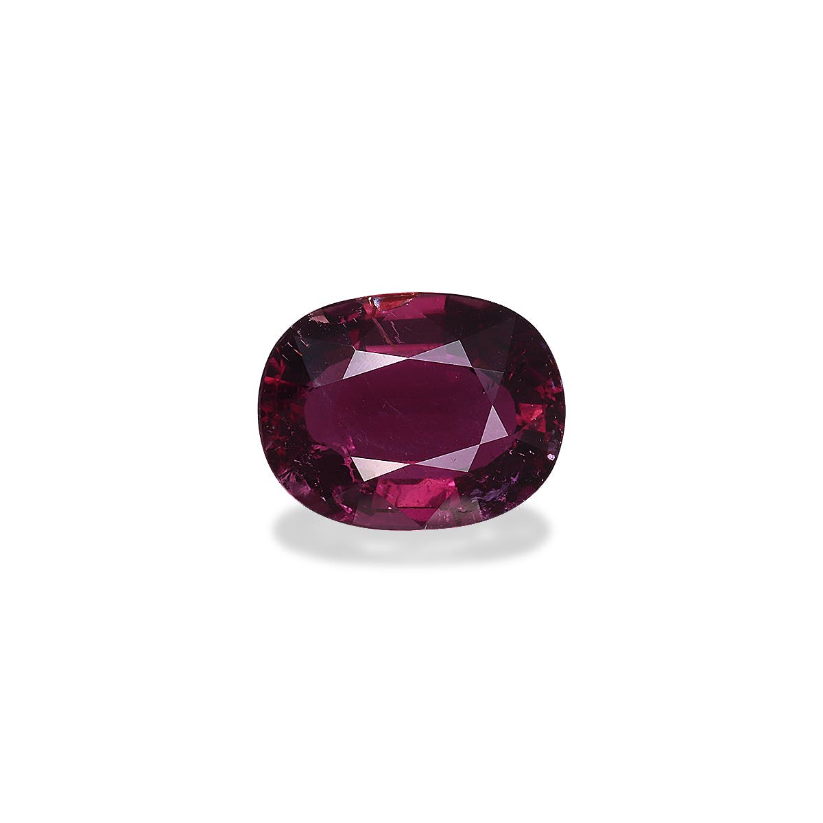 Cuprian Tourmaline Oval Fine Step Cut Pinkish Red