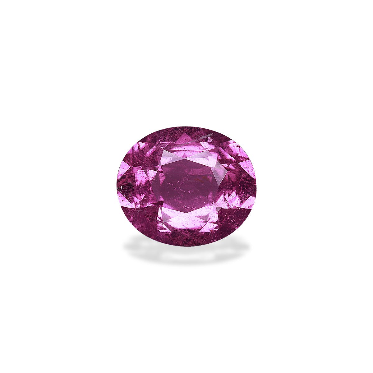 Cuprian Tourmaline Oval Fine Step Cut Magenta Purple