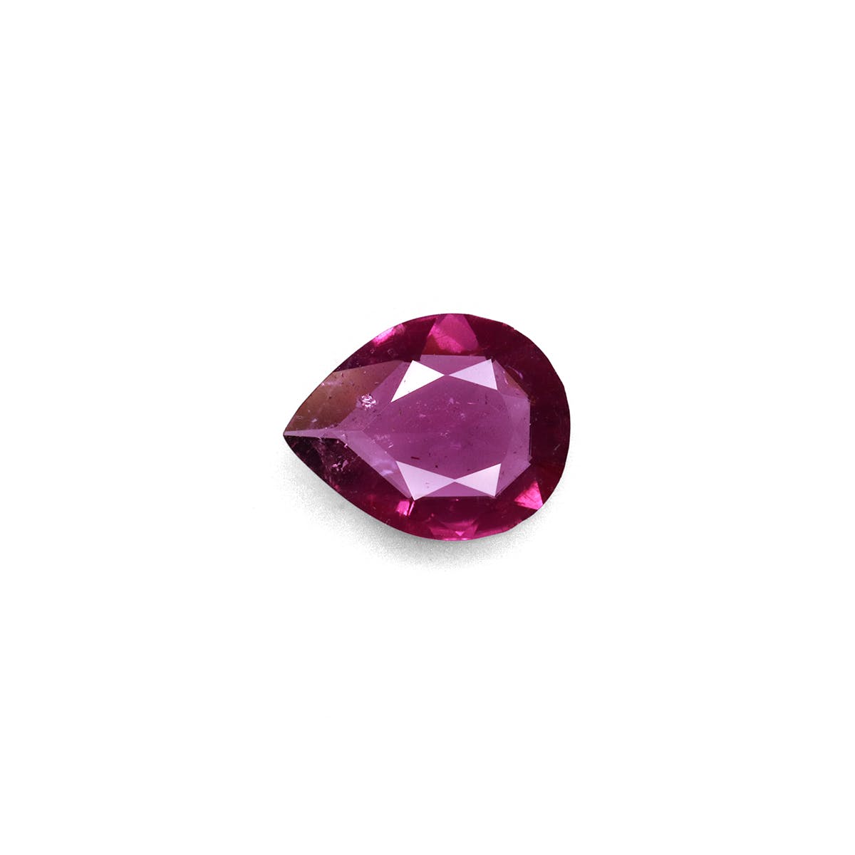 Cuprian Tourmaline Pear Fine Step Cut Purple