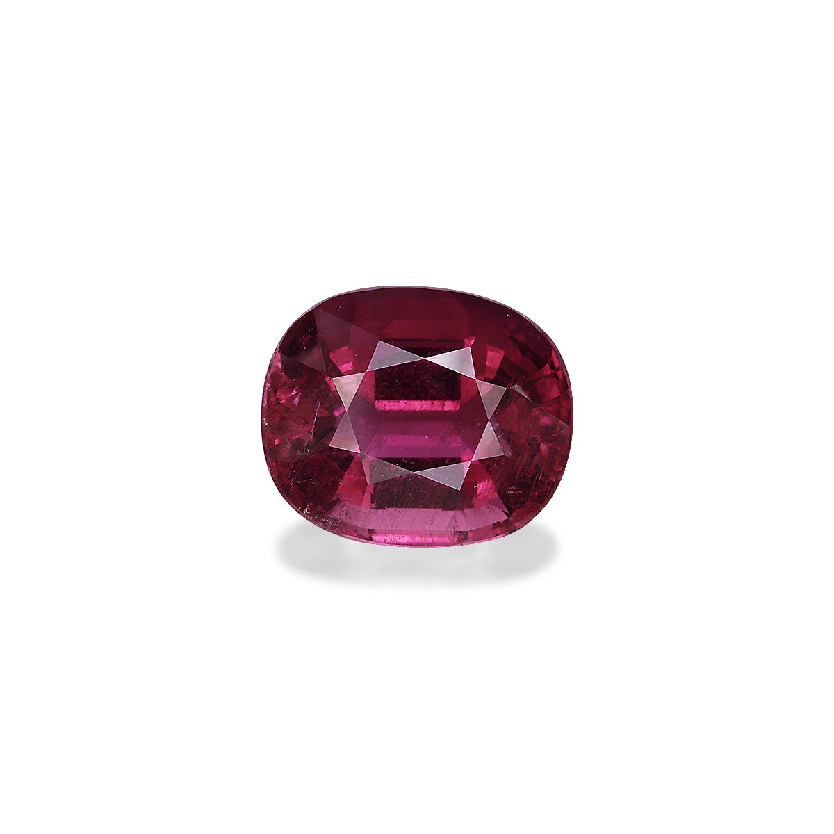 Cuprian Tourmaline Cushion Fine Step Cut Magenta Purple