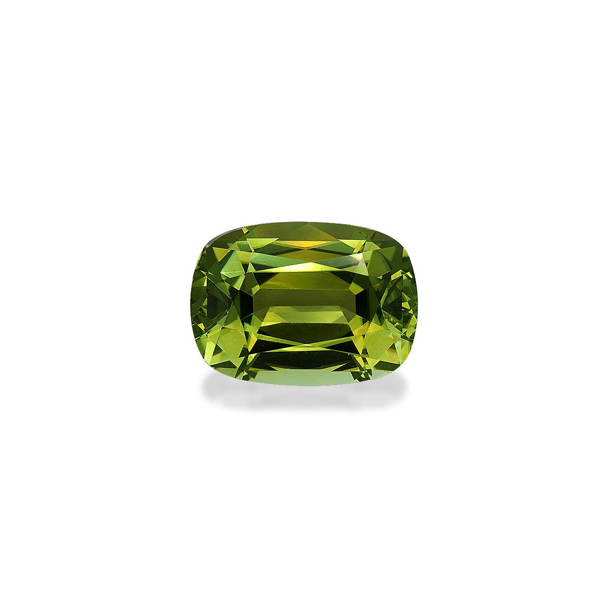 Cuprian Tourmaline Cushion Fine Step Cut Forest Green