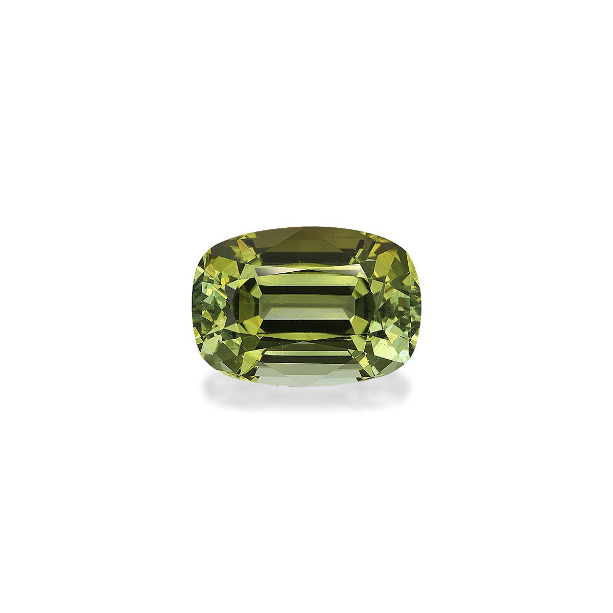 Cuprian Tourmaline Cushion Fine Step Cut Moss Green