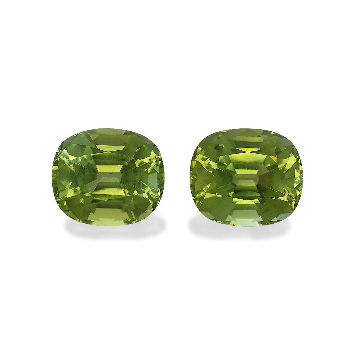 Cuprian Tourmaline Cushion Fine Step Cut Lime Green