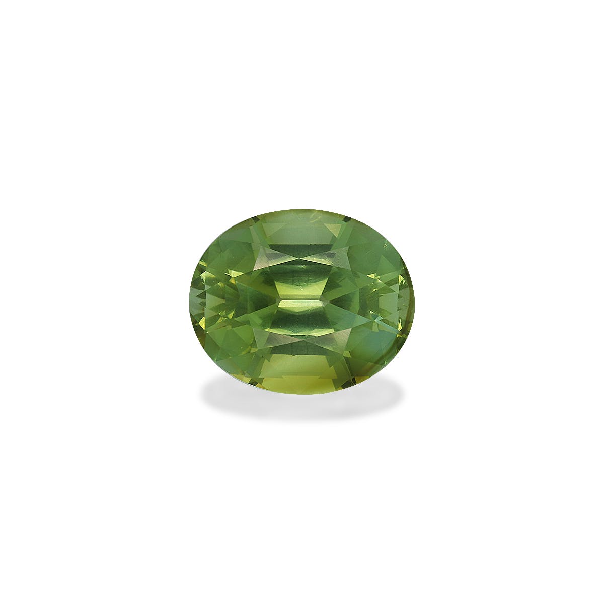 Cuprian Tourmaline Oval Fine Step Cut Mist Green