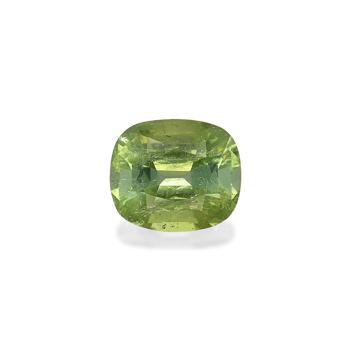 Cuprian Tourmaline Cushion Fine Step Cut Pale Green