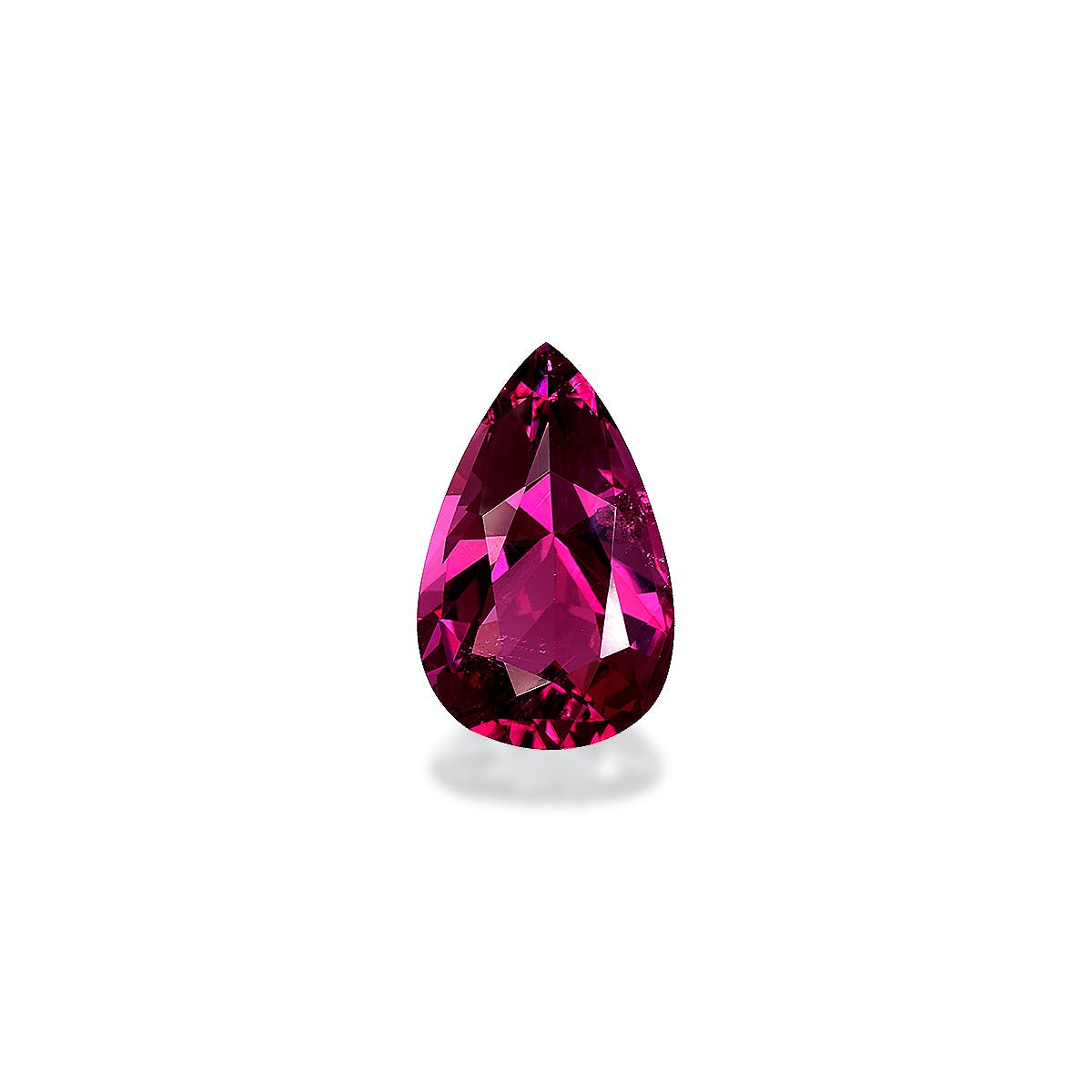 Cuprian Tourmaline Pear Fine Step Cut Pink