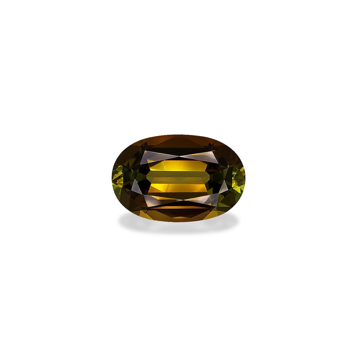 Cuprian Tourmaline Oval Fine Step Cut Forest Green