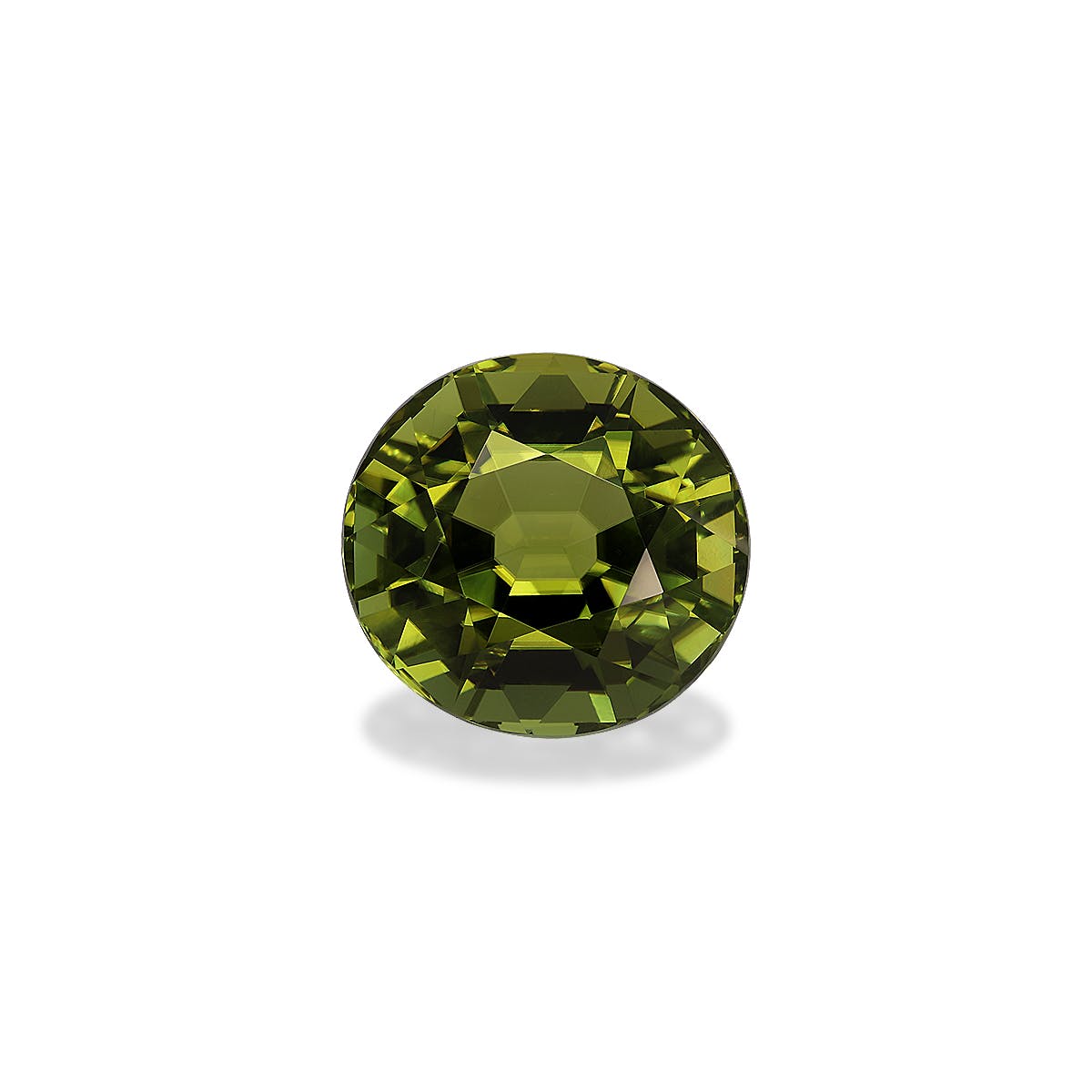 Cuprian Tourmaline Oval Fine Step Cut Lime Green