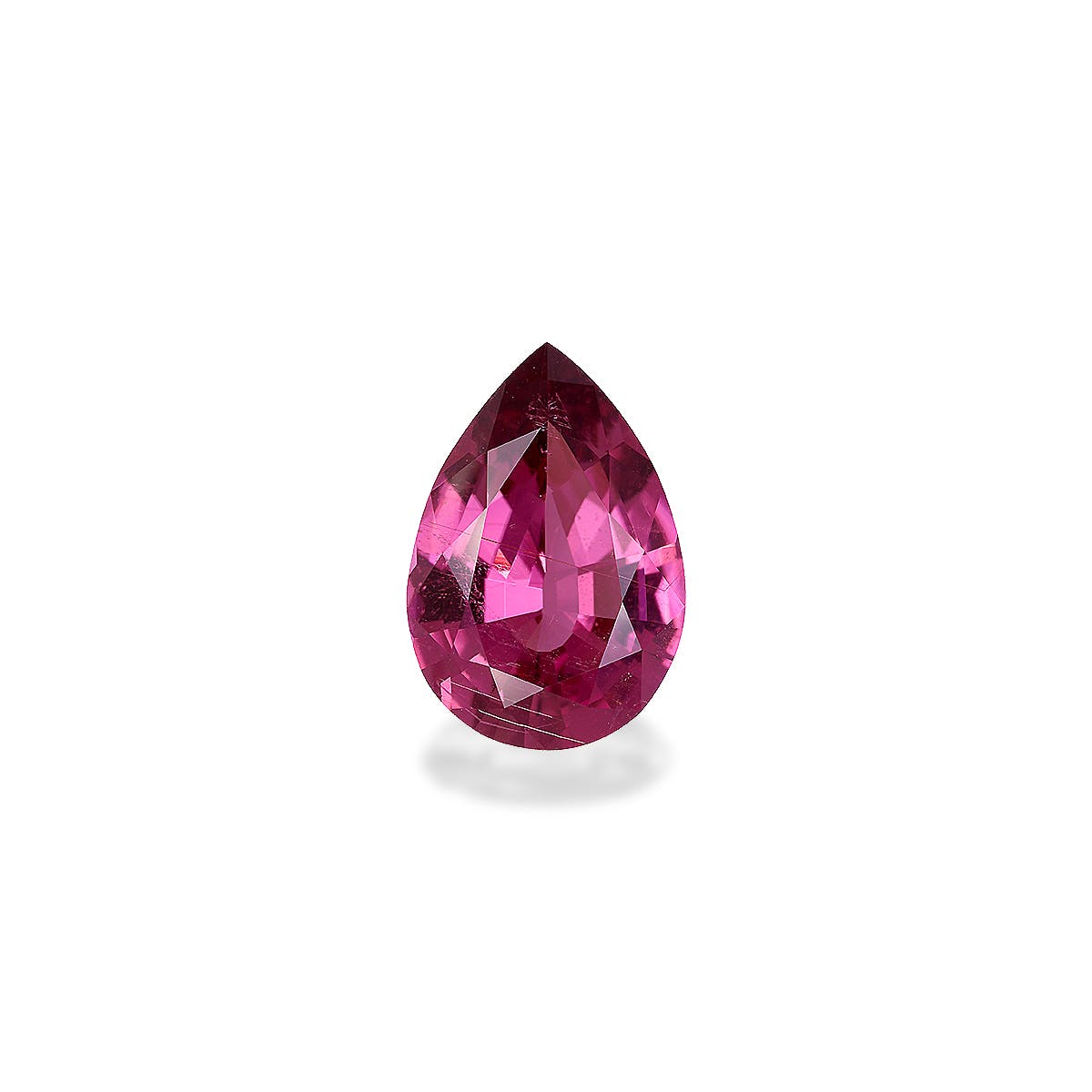 Cuprian Tourmaline Pear Fine Step Cut Pink