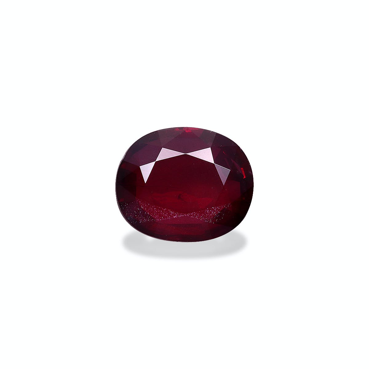 Mozambique Ruby Oval Fine Step Cut Red