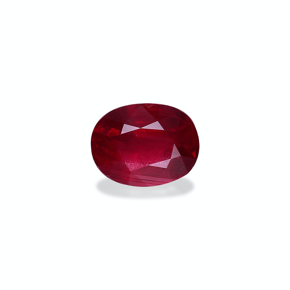 Mozambique Ruby Oval Fine Step Cut Red