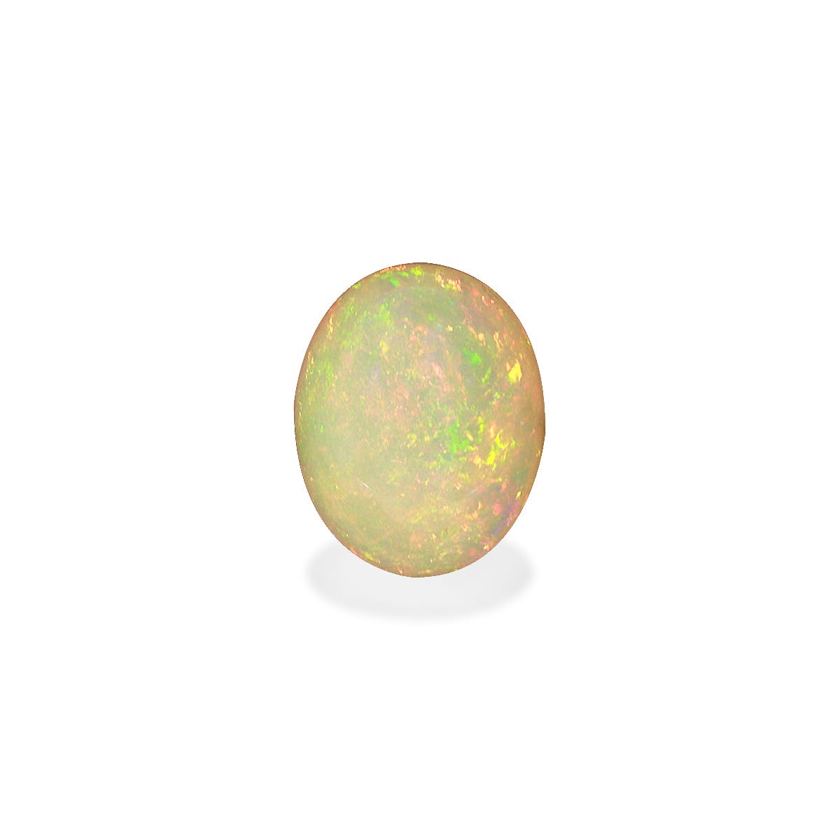 Ethiopian Opal Oval Cabochon White