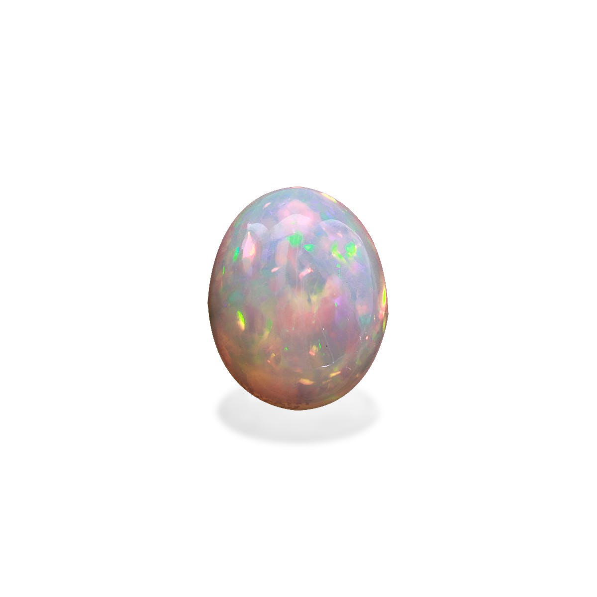 Ethiopian Opal Oval Cabochon White