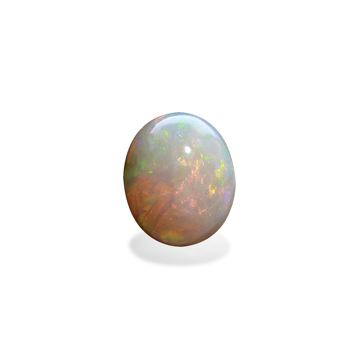 Ethiopian Opal Oval Cabochon White