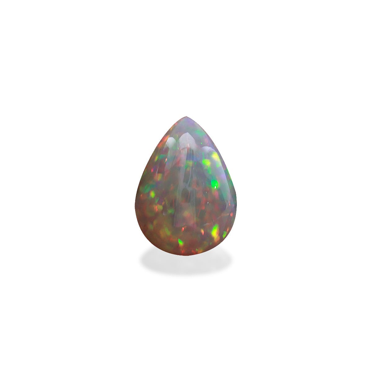 Ethiopian Opal Pear Cabochon White