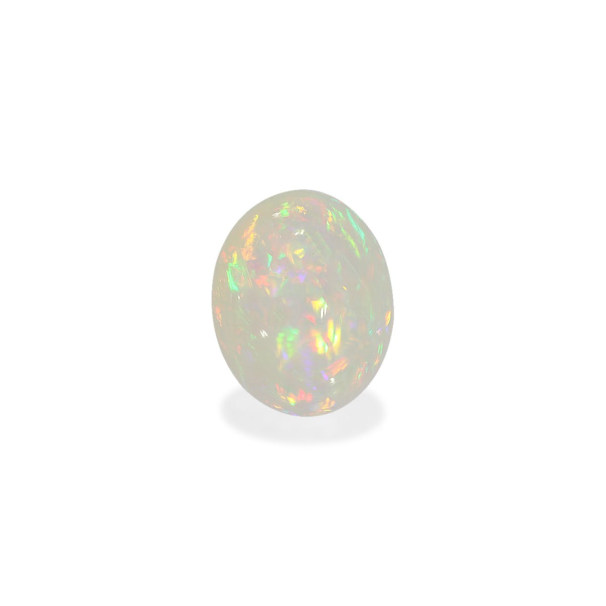 Ethiopian Opal Oval Cabochon White