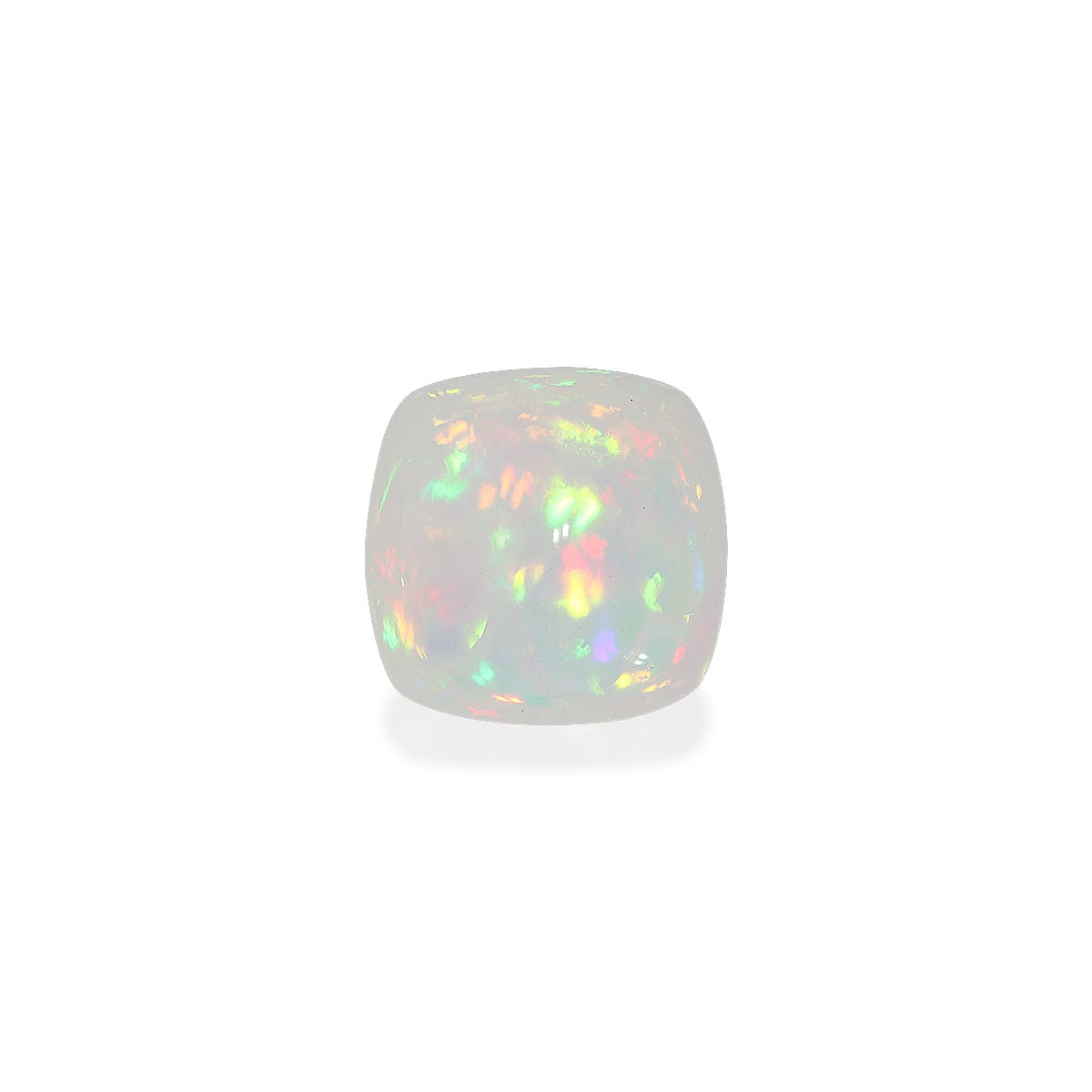 Ethiopian Opal Cushion Cabochon White