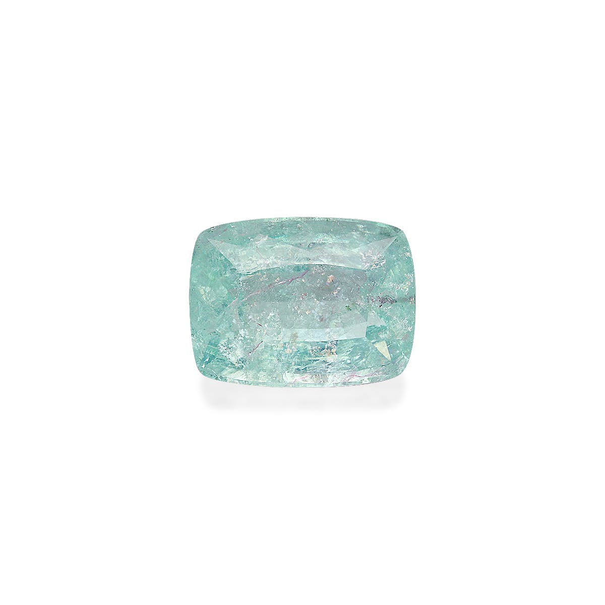 Paraiba Tourmaline Cushion Fine Step Cut Sky Blue