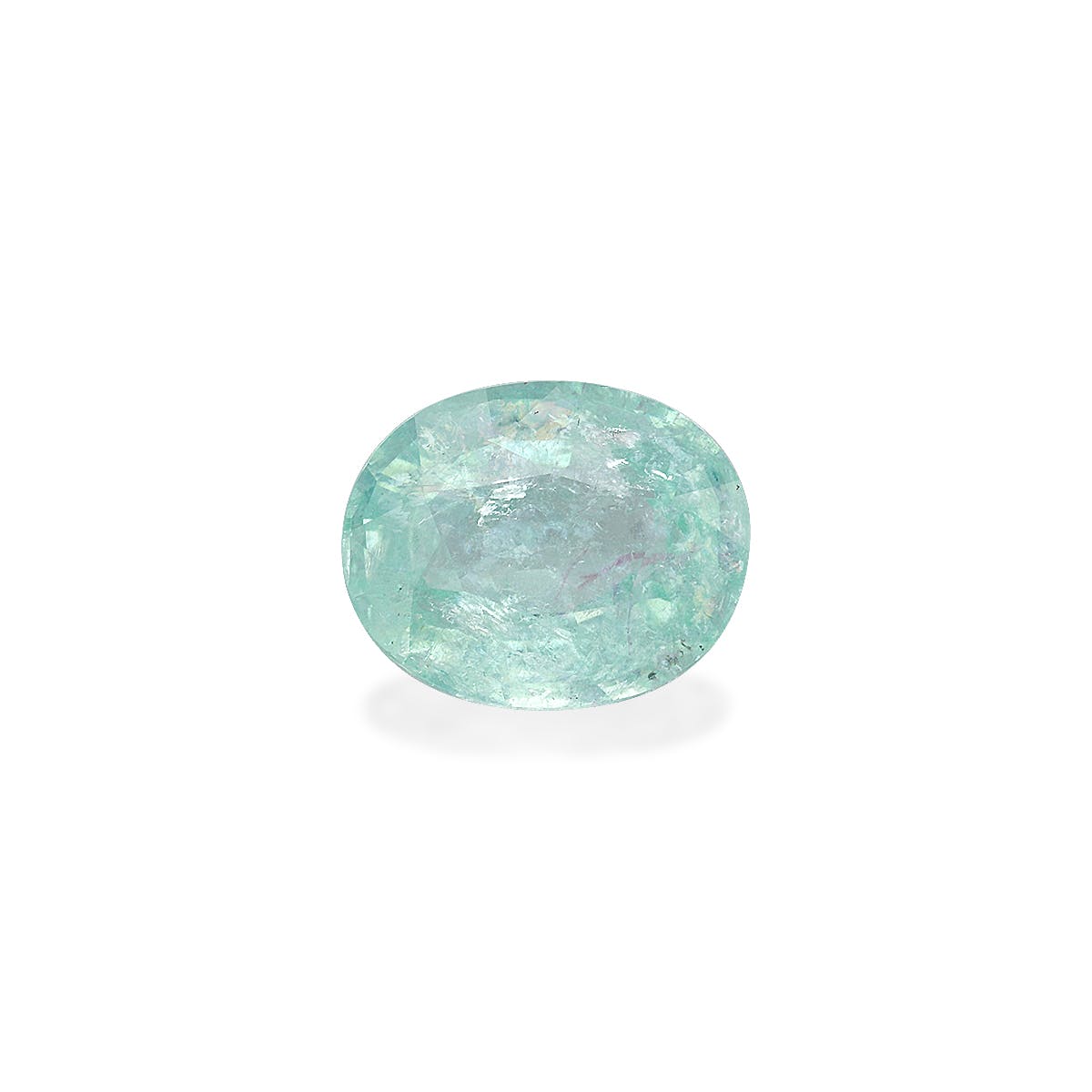 Paraiba Tourmaline Oval Fine Step Cut Mist Green