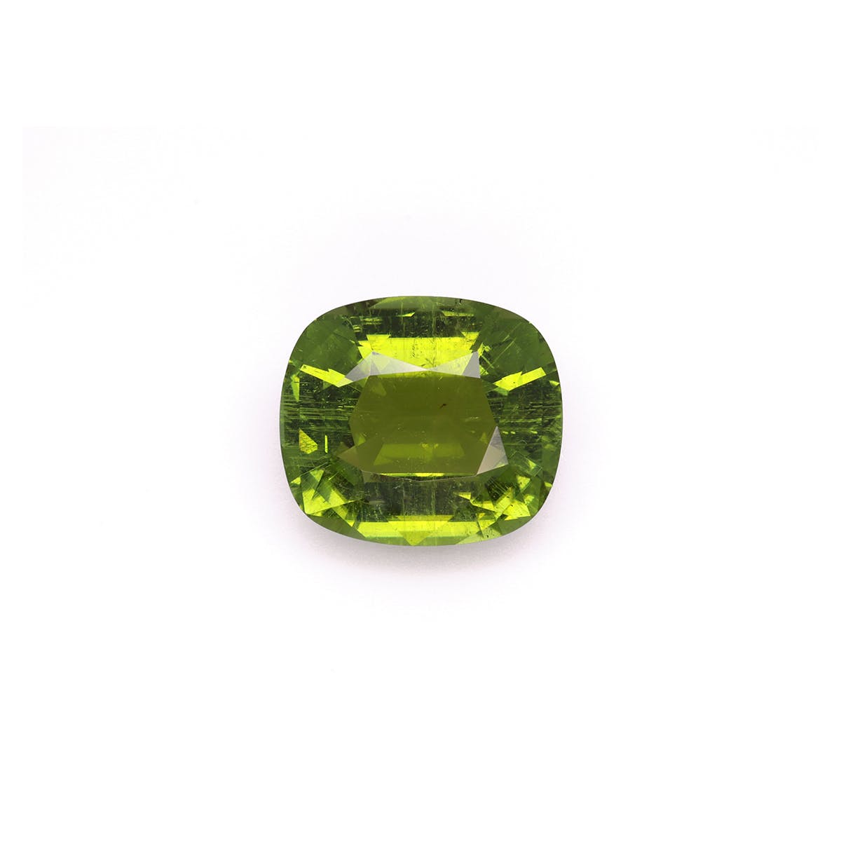 Paraiba Tourmaline Cushion Fine Step Cut Lime Green